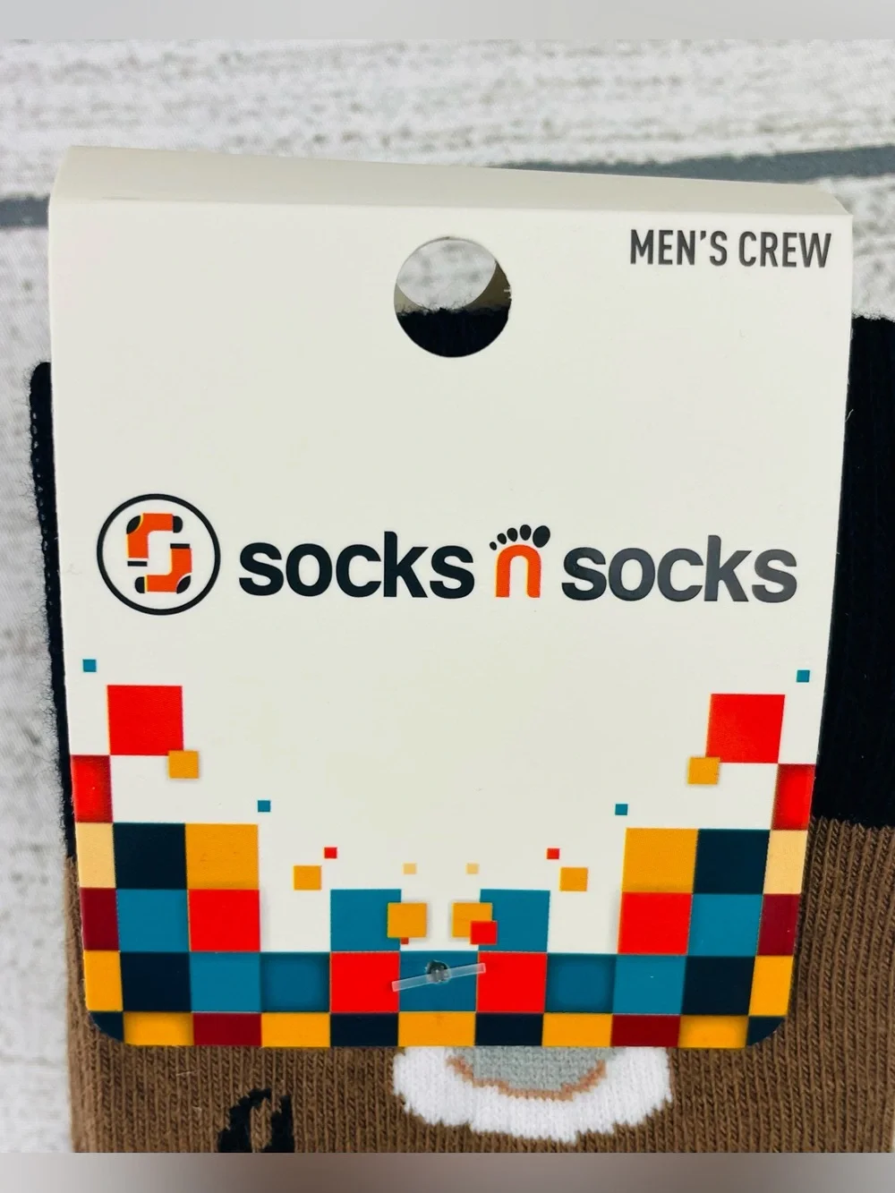 Socks n Socks Mens One Size Breakfast Food Theme Crew Socks - NEW